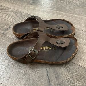 Birkenstock Gizeh Leather Sandals 37